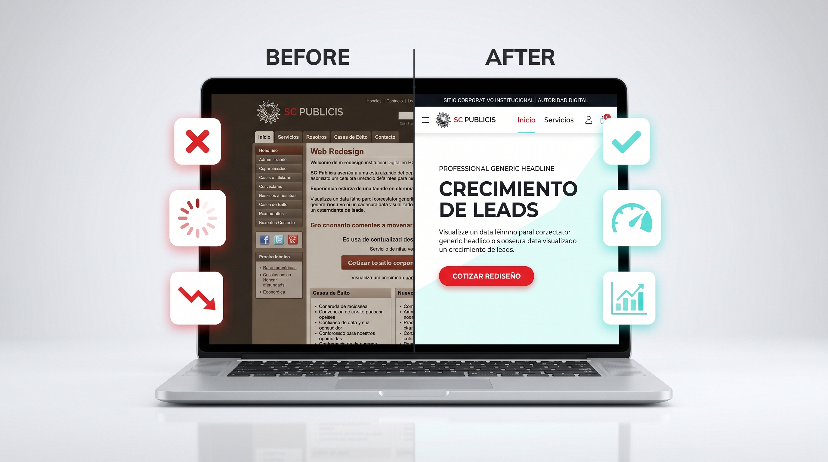 Servicio de Rediseño Web UX/UI para transformar tu sitio